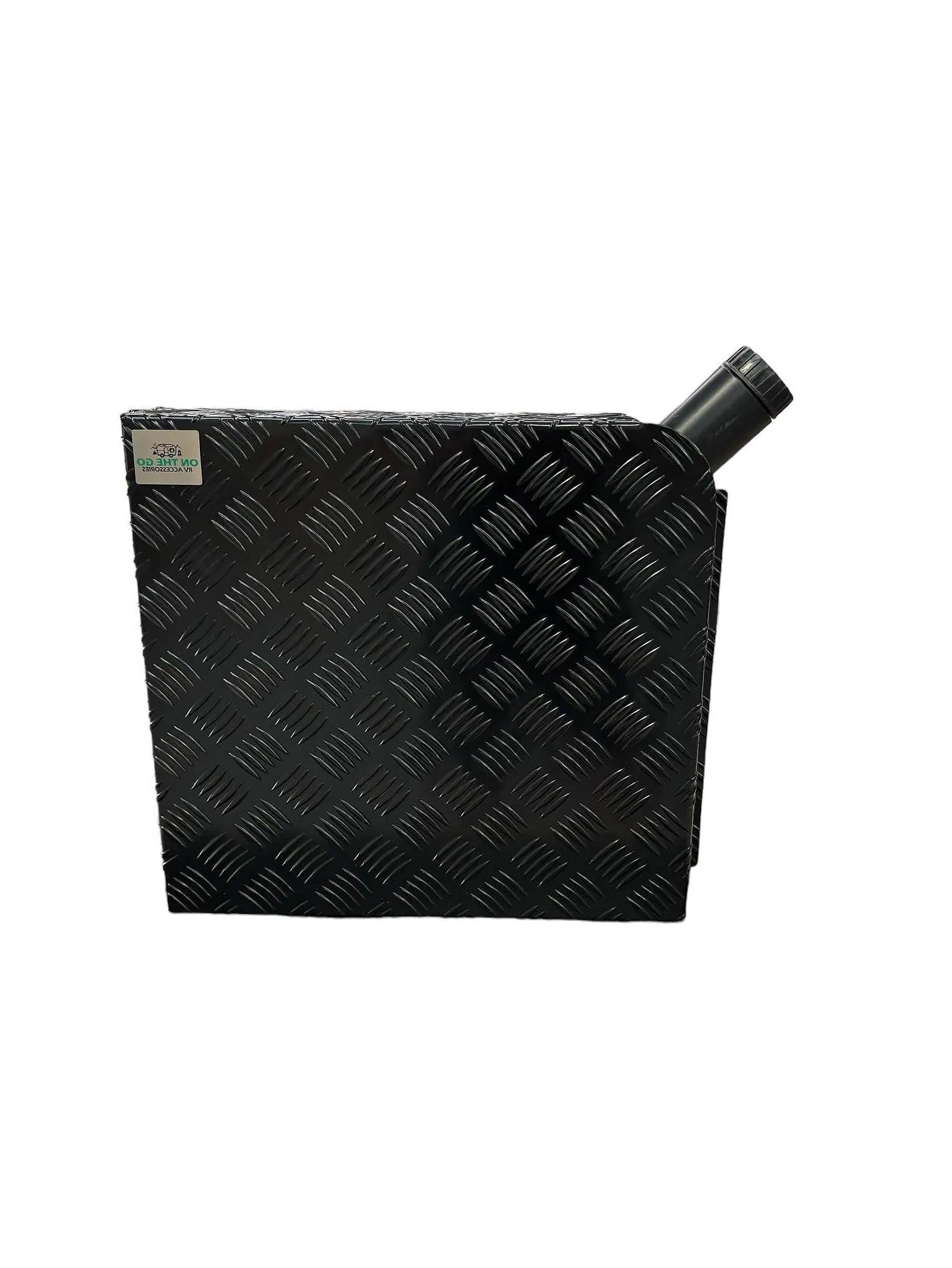 Diesel Tank Cover Black - Face Mount Right Hand Side suits Eberspacher Orifa - Everything Caravans