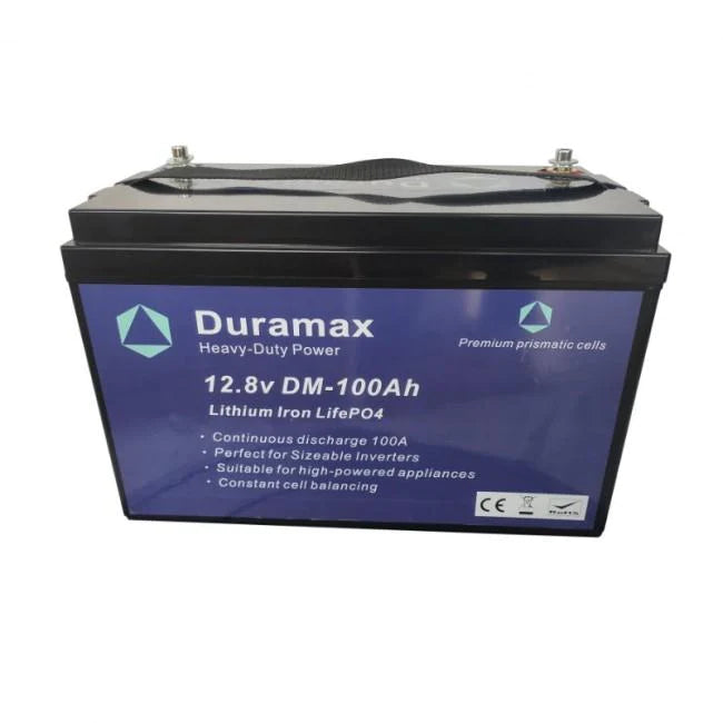 100amp Duramax Lithium Battery 12.8 volt with Bms Parallel or Series Connectable