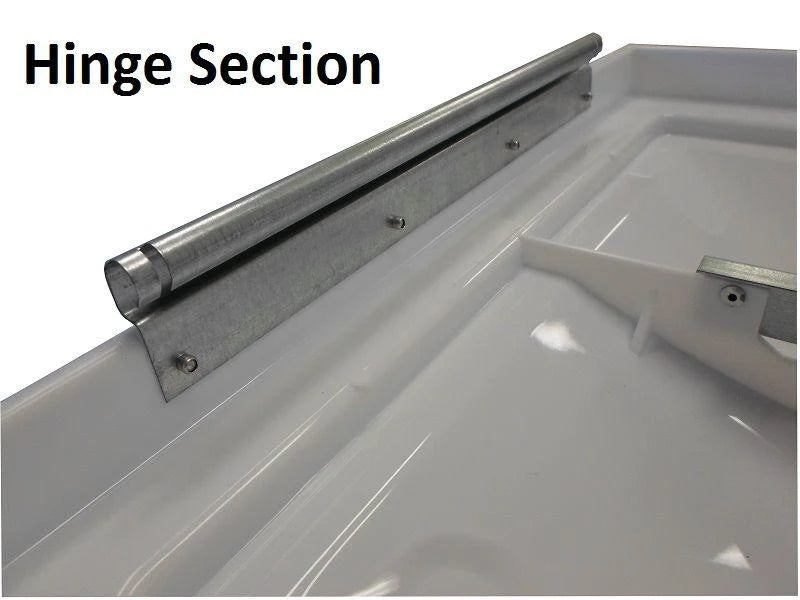 Ventline Hatch 14"X14" White Lid Only to suit Old Metal Clip Connection. 40155