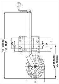 Alko Premium 10" Swing Up Jockey Wheel with Swivel Clamp - Everything Caravans