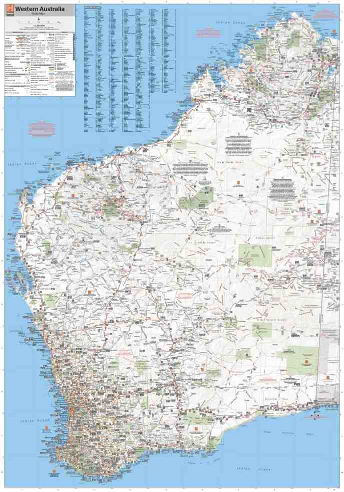 Hema Western Australia State Map