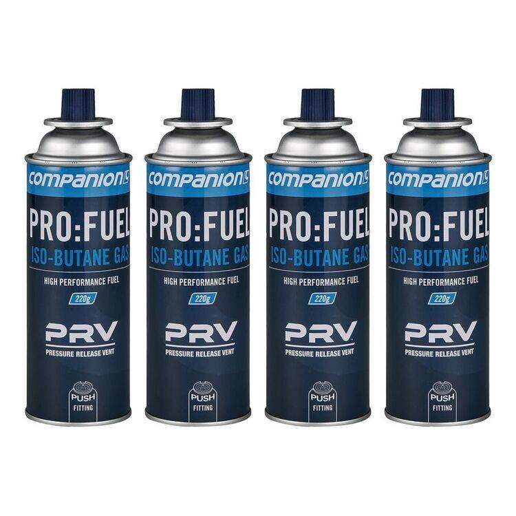 Companion Iso-Butane Gas Cartridges Multicoloured 220G 4 Pack - CAN NOT BE SHIPPED - PICKUP ONLY