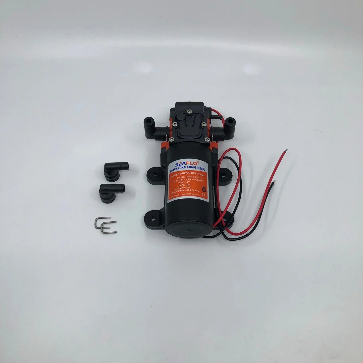 Seaflo Water Pressure Pump 3.8lpm Open Flow Caravan Motor Home Bus