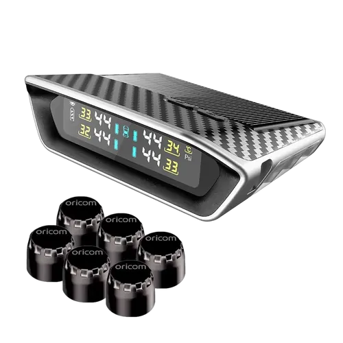 Oricom DIY TPMS Tyre Pressure Monitoring System Multicolour Display - 6 External Sensor