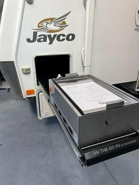 BBQ Slide Combo 320mm wide Murray Tunnel Boot Draw Slide - Everything Caravans