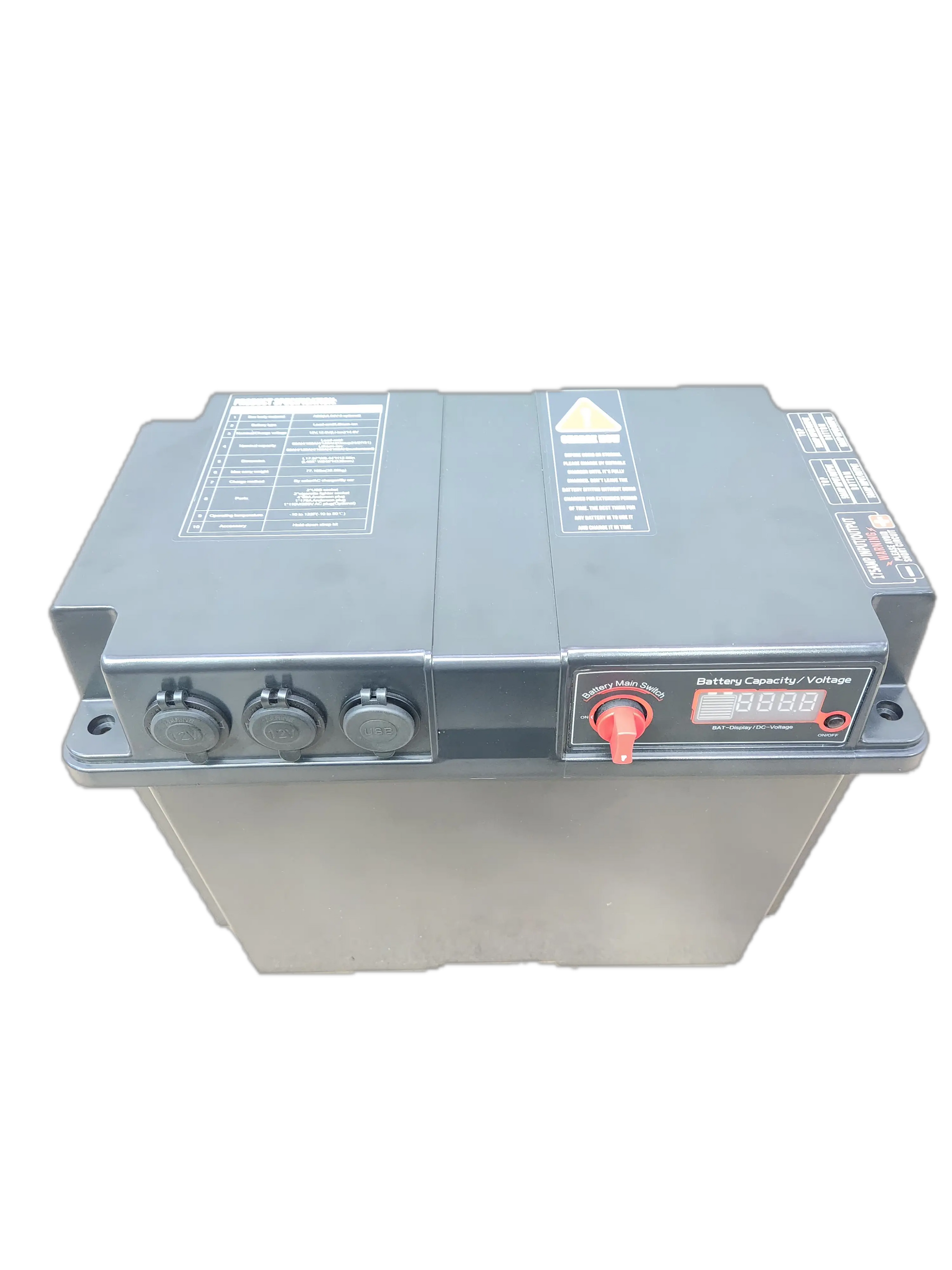 12v DCDC Charger Box (Black) Ideal for Lithium Battery - Everything Caravans