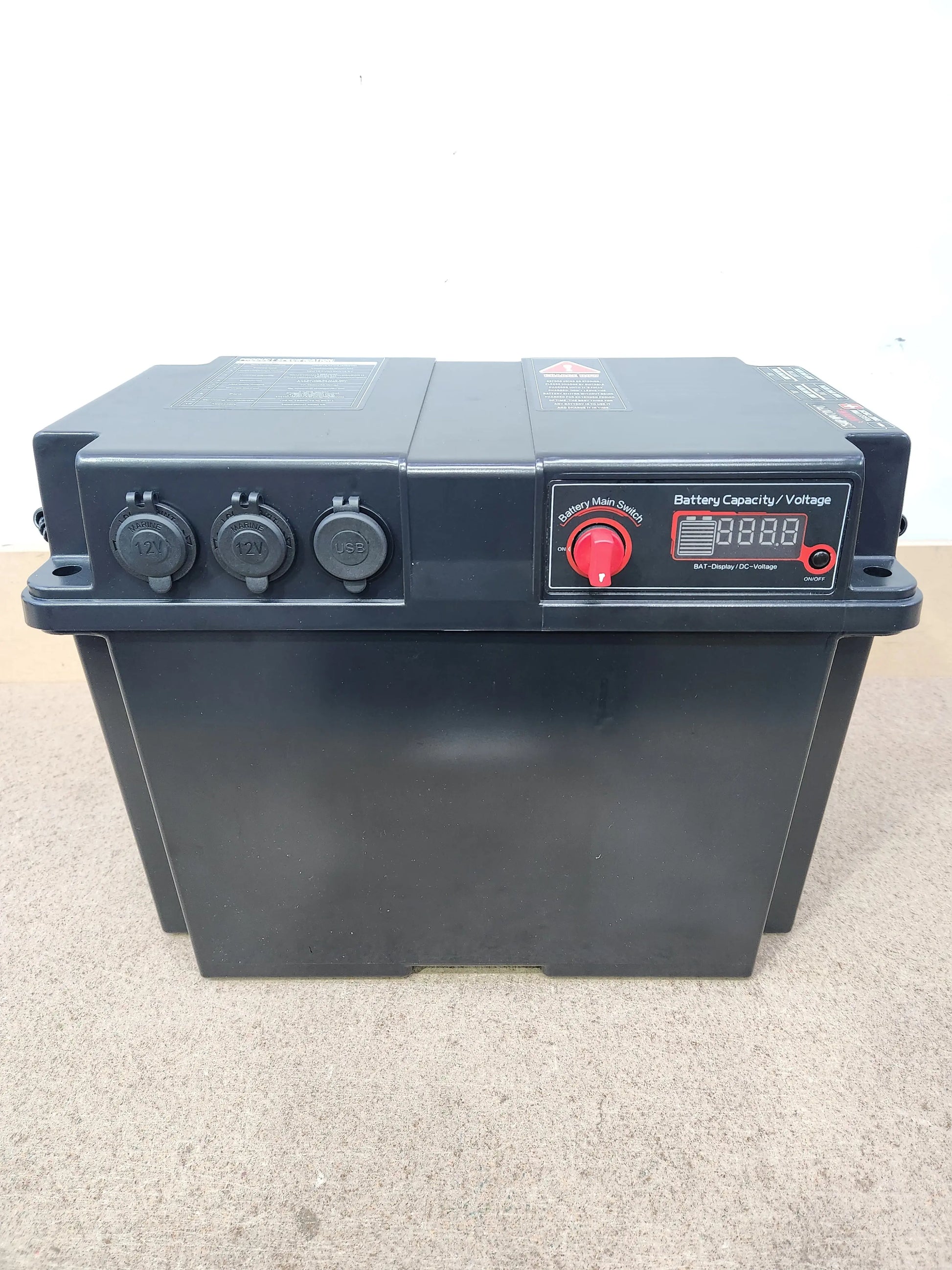 12v DCDC Charger Box (Black) Ideal for Lithium Battery - Everything Caravans