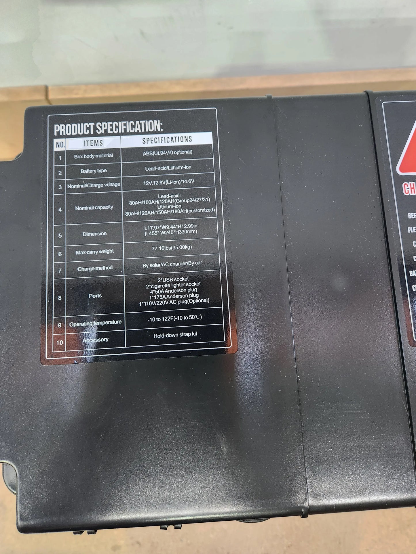 12v DCDC Charger Box (Black) Ideal for Lithium Battery - Everything Caravans