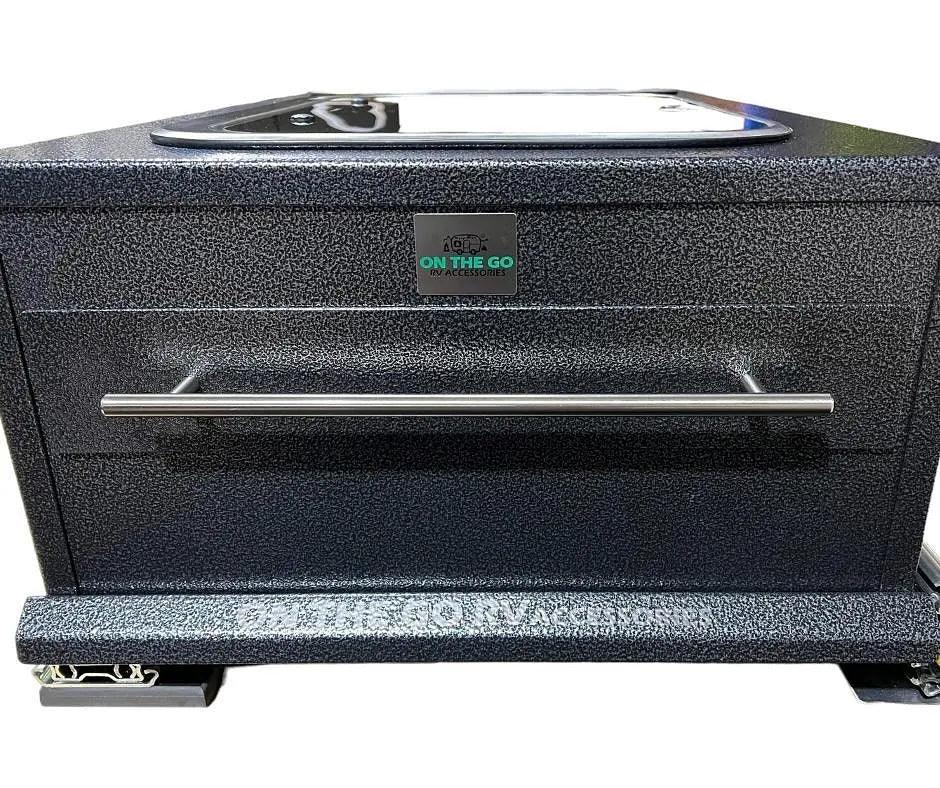 570mm wide Tunnel Boot Draw Slide with Kitchen x 1200mm Long - Everything Caravans