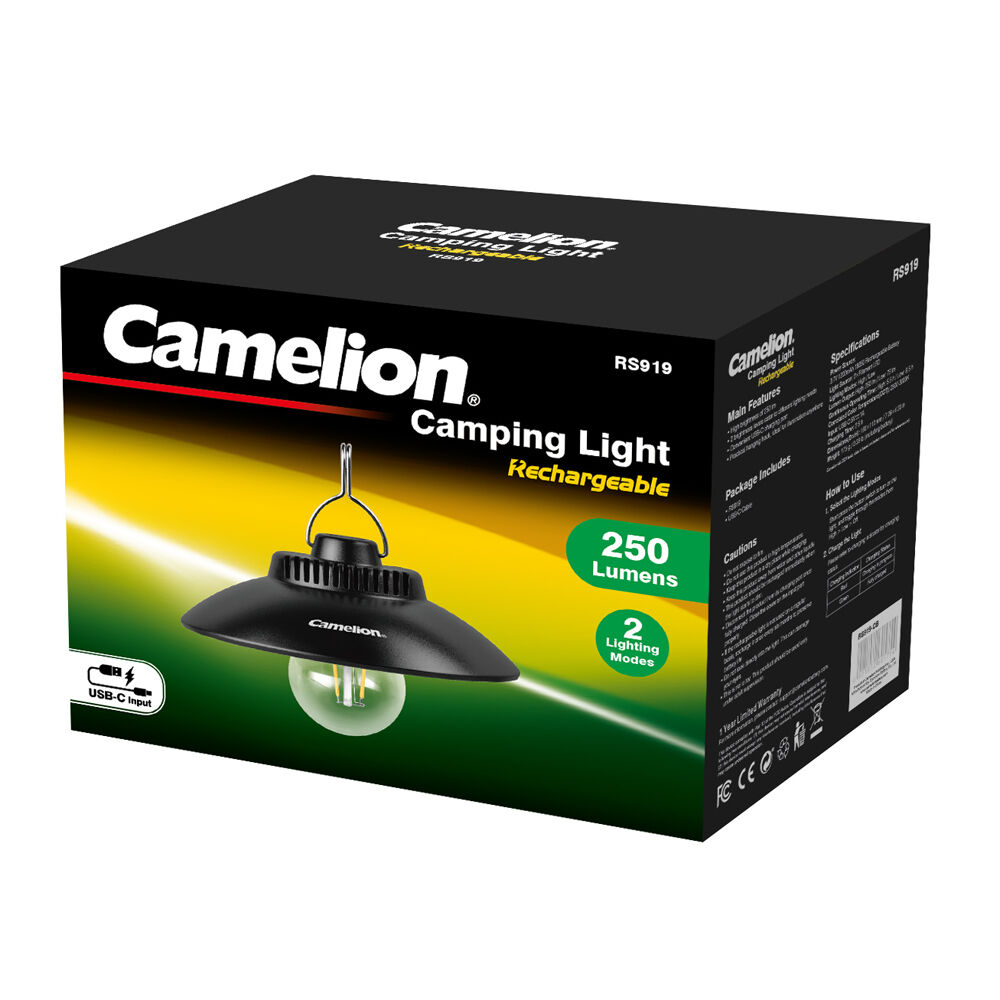 LED Rechargeable Camping Light 2 lighting Modes