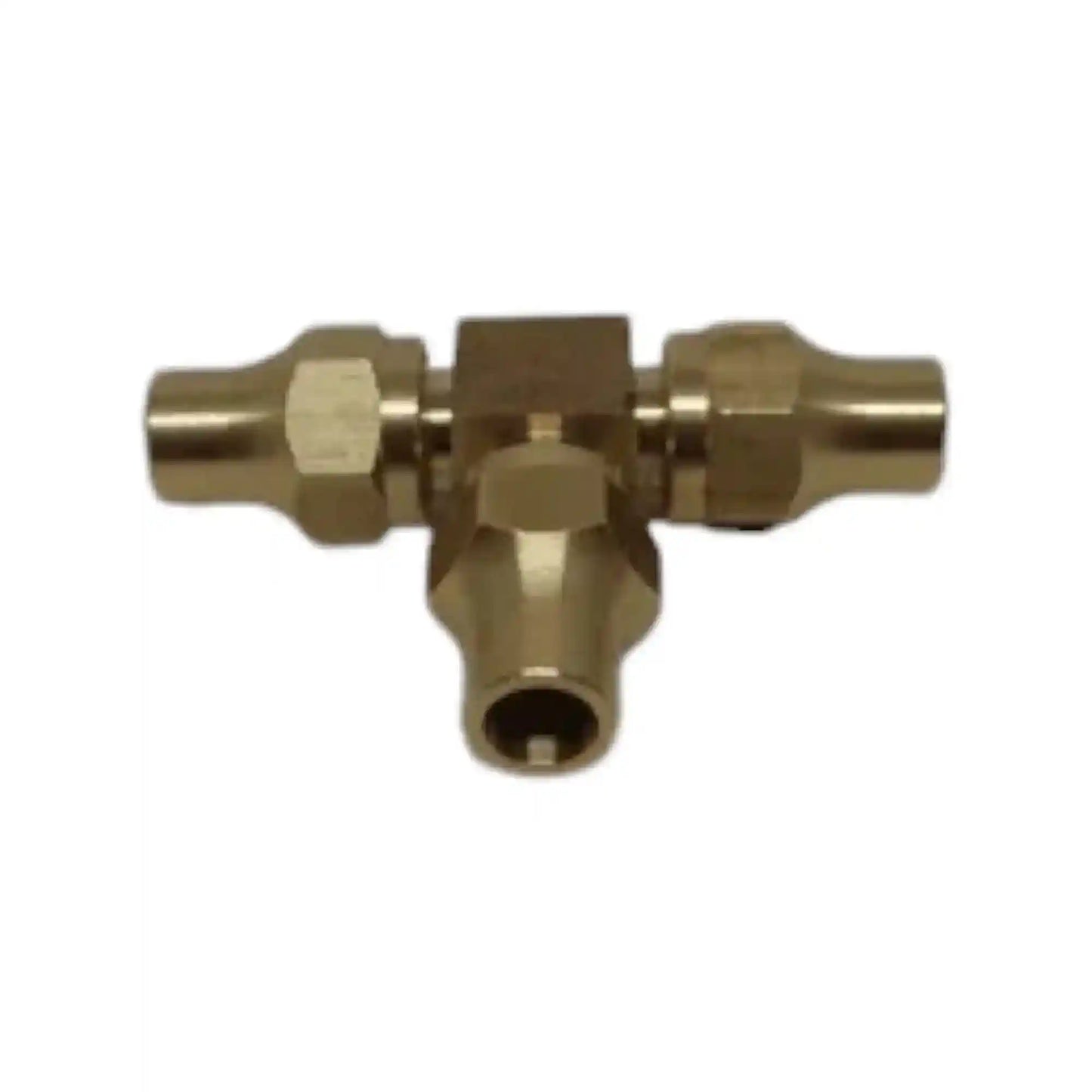 Brass Gas fitting 5/16 Flare Three Way Tee for 5/16 Copper Pipe with Flare Nuts 2352