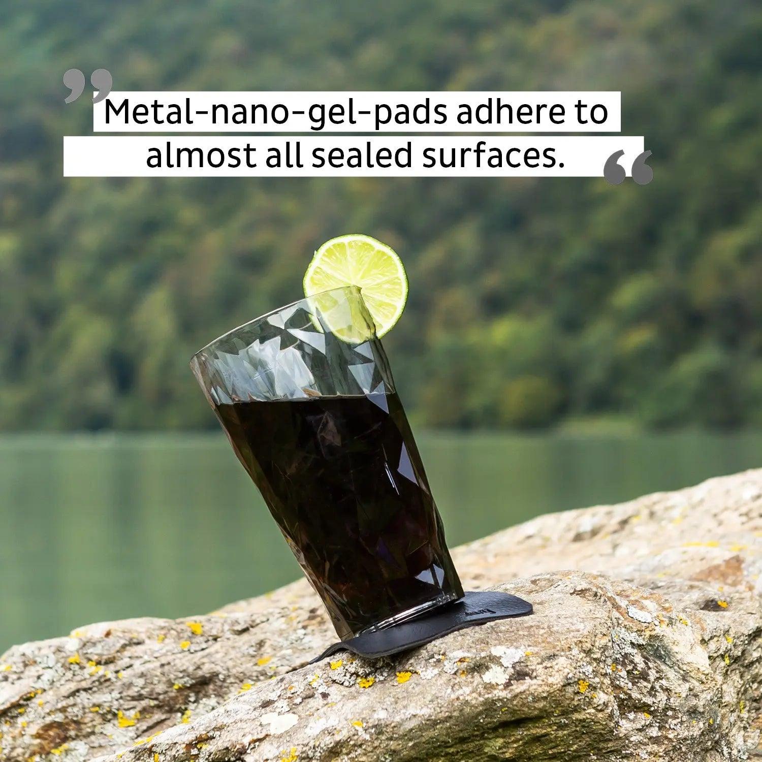 2 x Magnetic Plastic Glass Longdrink Grey By Silwy - Everything Caravans