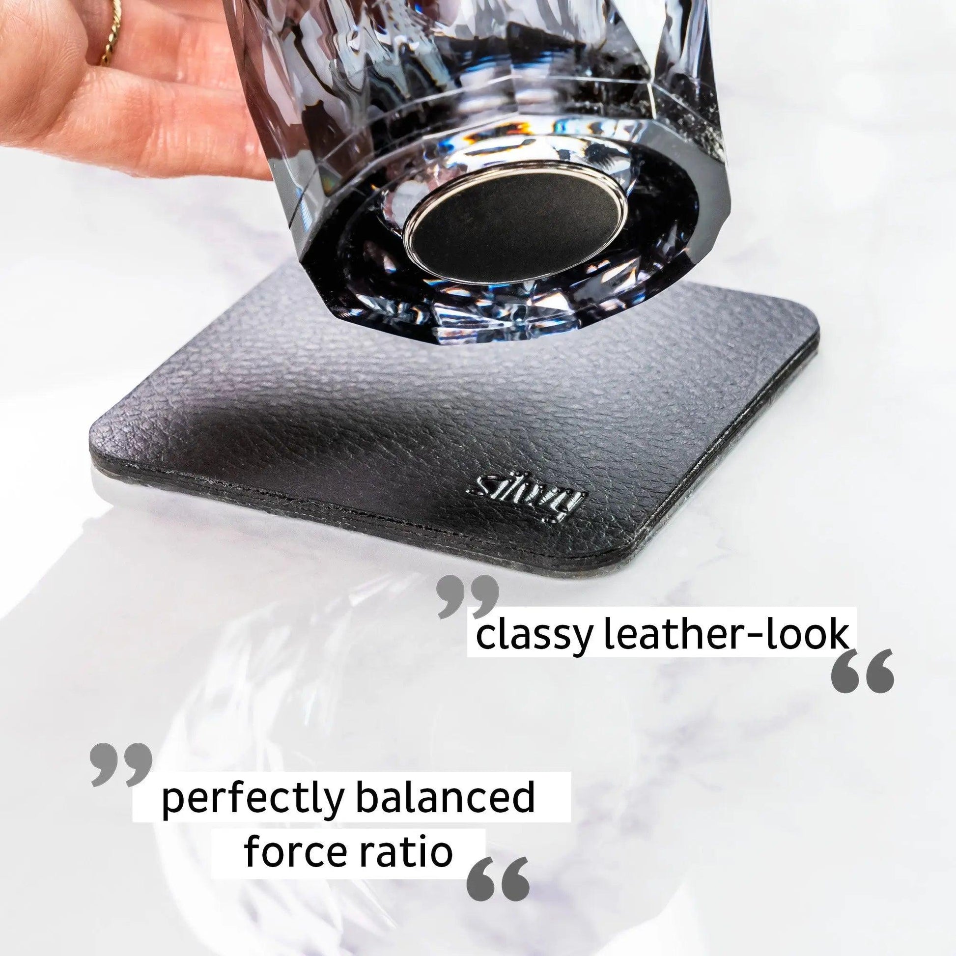 2 x Magnetic Plastic Glass Longdrink Grey By Silwy - Everything Caravans