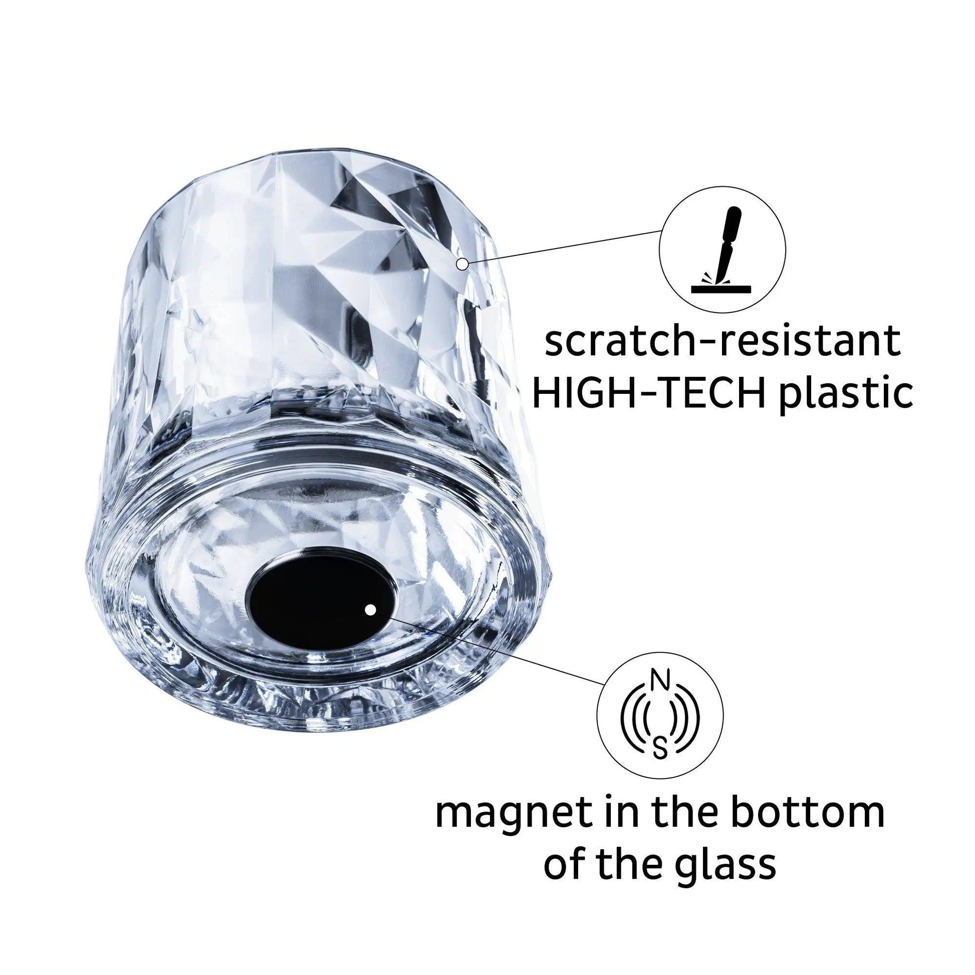 2 x Magnetic Plastic Glass Tumbler By Silwy - Everything Caravans