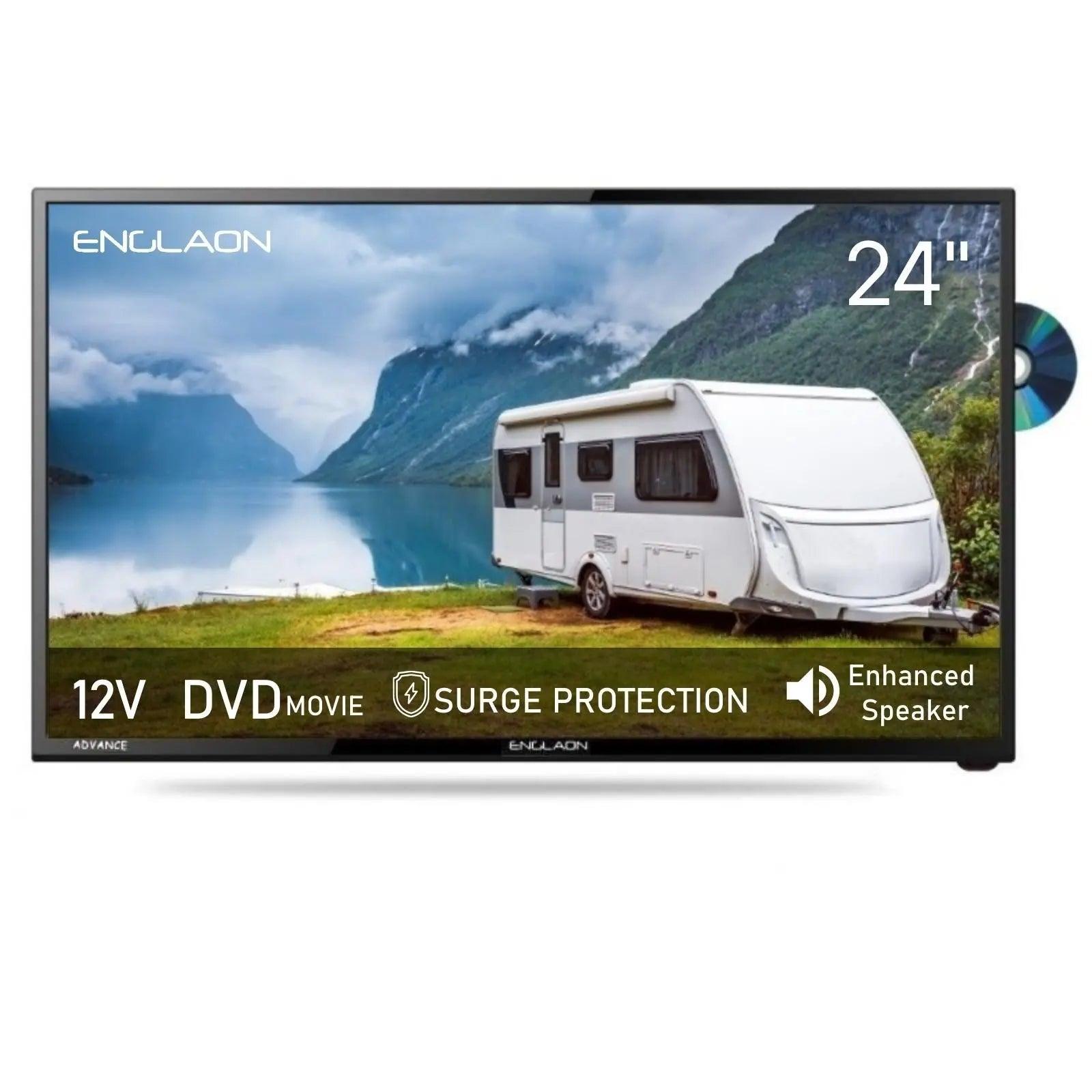 24inch 12volt HD Led TV with Built in Dvd - Everything Caravans