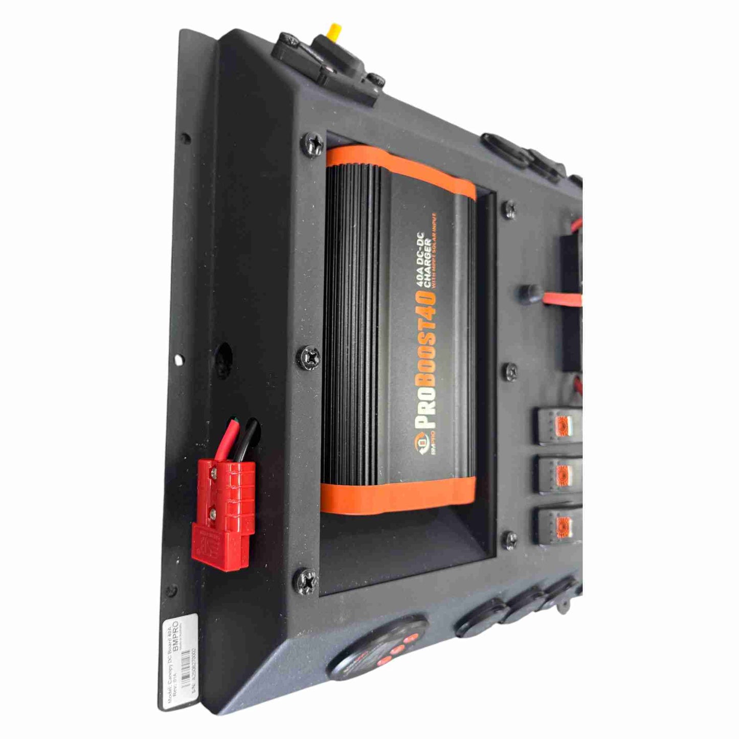 40A Lithium DC–DC Canopy Distribution Charging Board with Solar Input