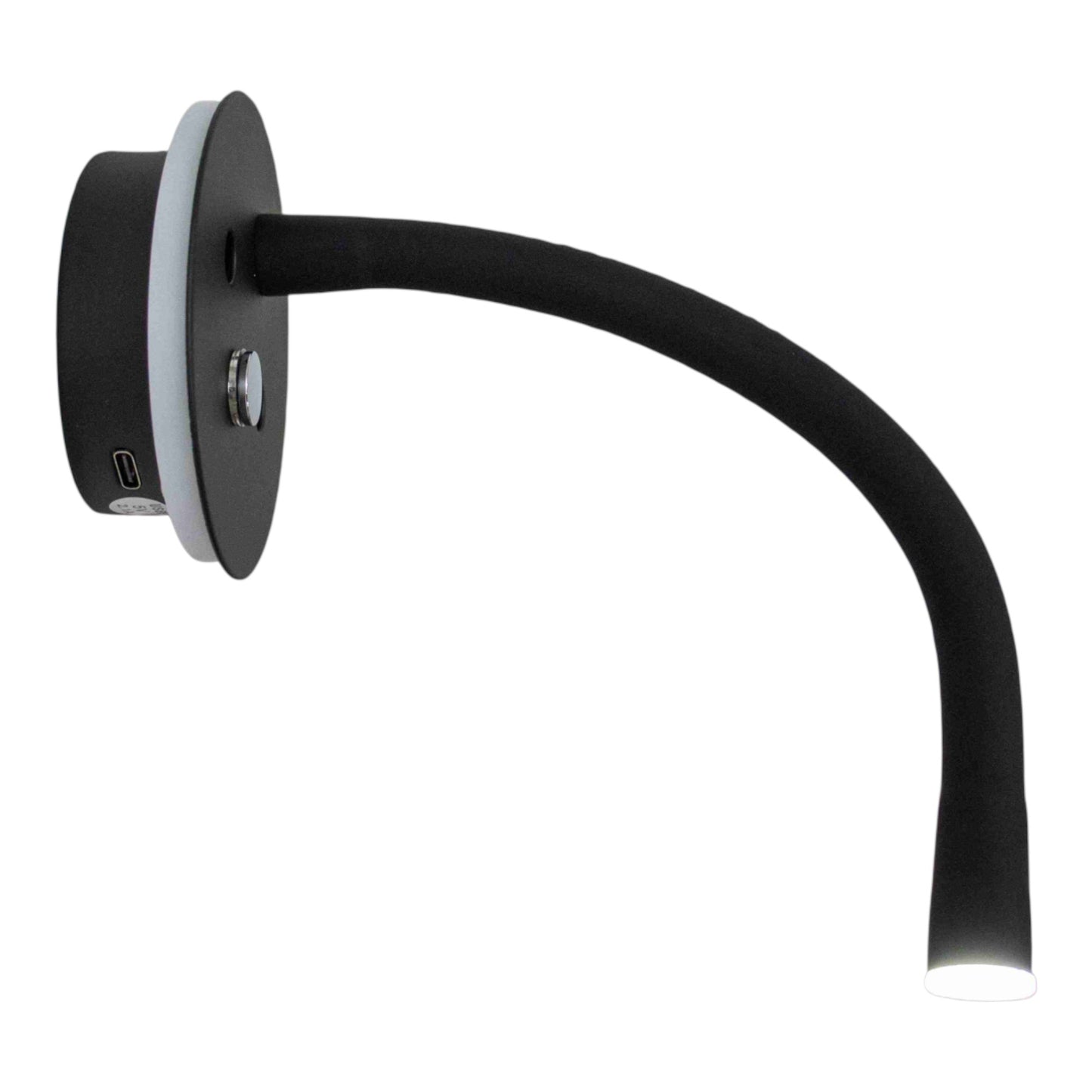 Supex 80mm LED Caravan Reading Light With USB-C Flexible Arm
