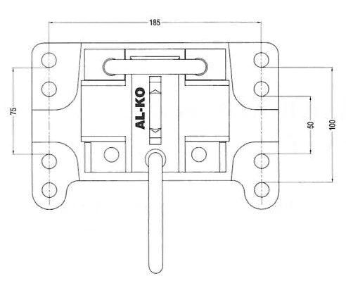 Alko Adjustable Swivel Jockey Wheel Bracket Model 629935 - Everything Caravans