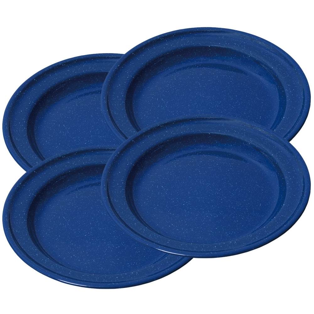 Campfire 12 Piece Enamel Dinner Set Navy Blue