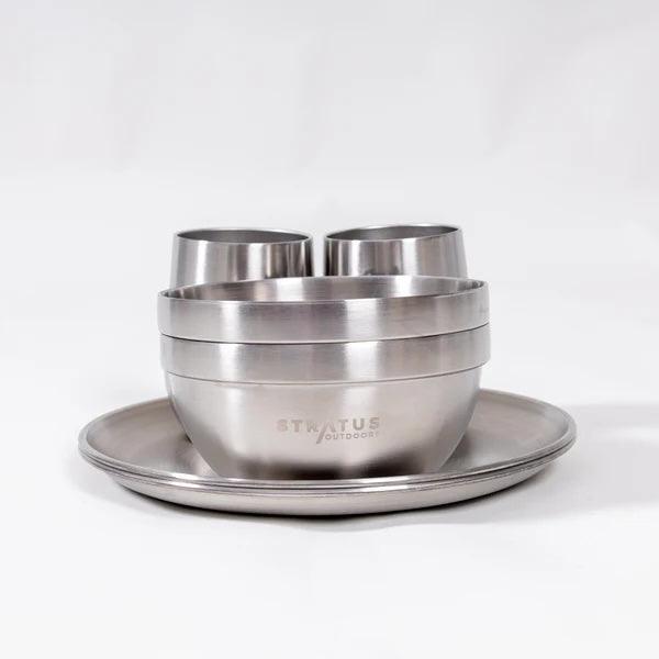 Stratus Outdoors DINNERWARE SET - TWIN - Everything Caravans