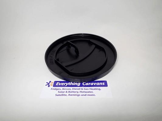 75mm Vent Duct Plate Closable Black German