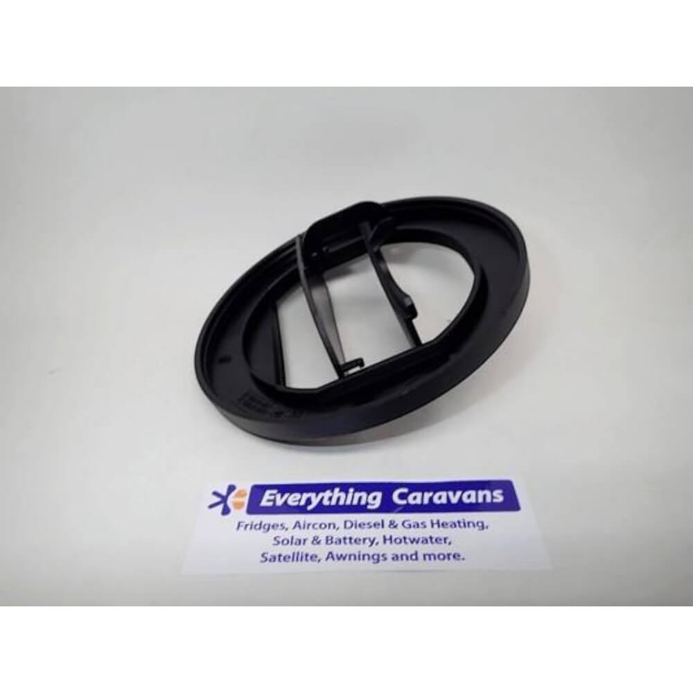 75mm Vent Duct Plate Closable Black German