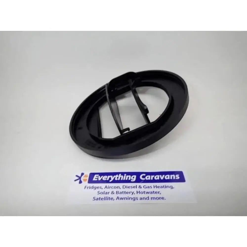 75mm Vent Duct Plate Closable Black German