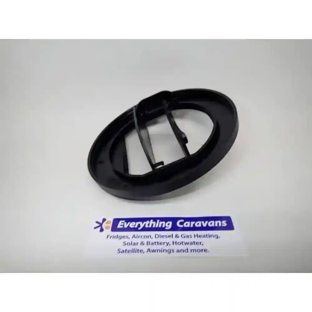 75mm Vent Duct Plate Closable Black German