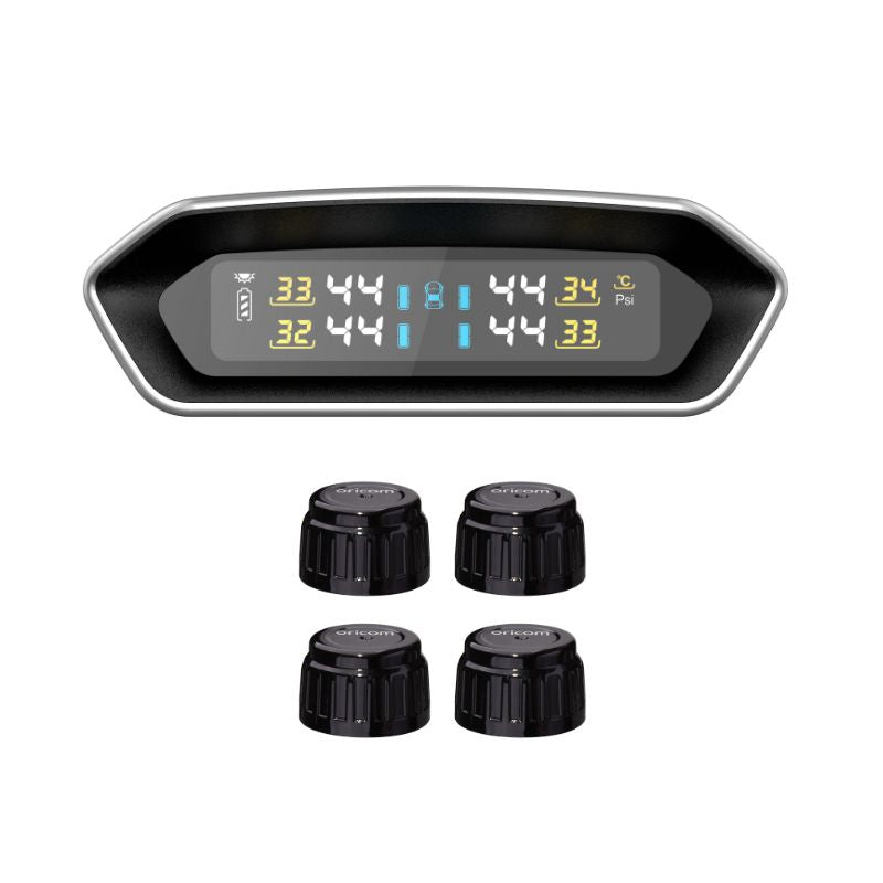 Oricom DIY TPMS Tyre Pressure Monitoring System Multicolour Display - 4 External Sensor