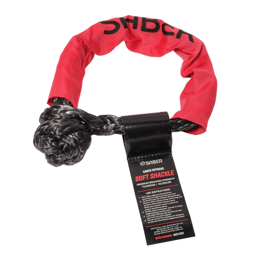 Saber Soft Shackle with Protective Sheath 18000kg - Everything Caravans