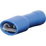 Blue 6.3mm Female Spade Crimp x 10