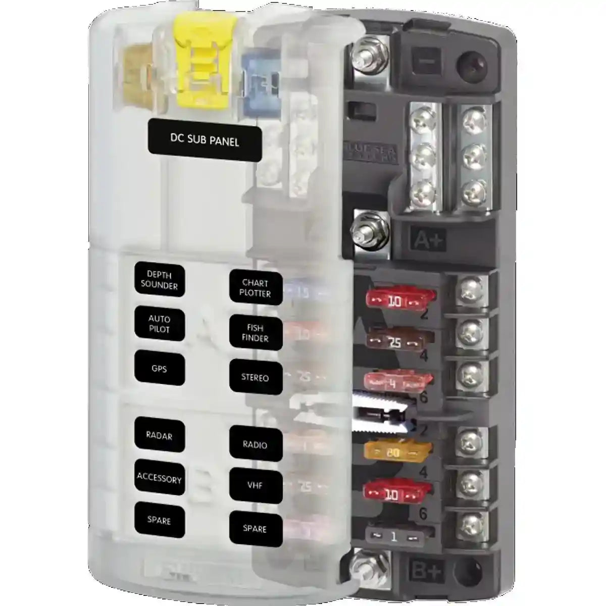 ST Blade Split Bus Fuse Block 12 Circuit