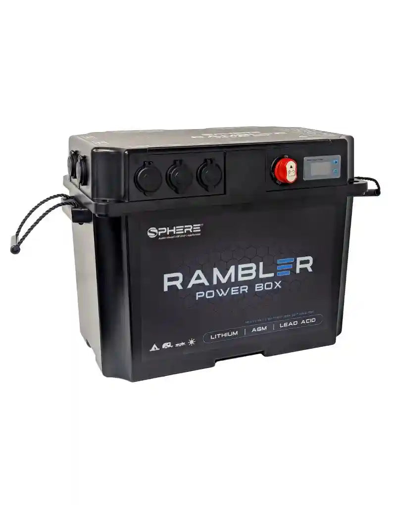 SPHERE RAMBLER Battery Box with Power Accessory Ports & Covers | 455x265x325mm