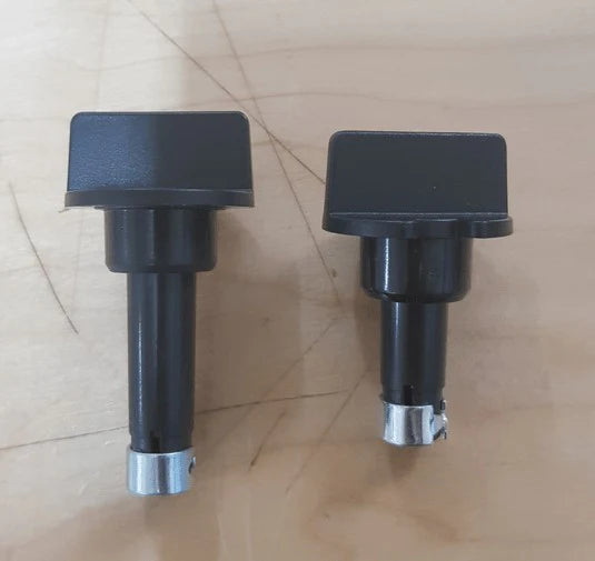 2 x Knobs for RM2453 RM2553 3 Way Fridge Thermostat and Selector Black - No Longer Available