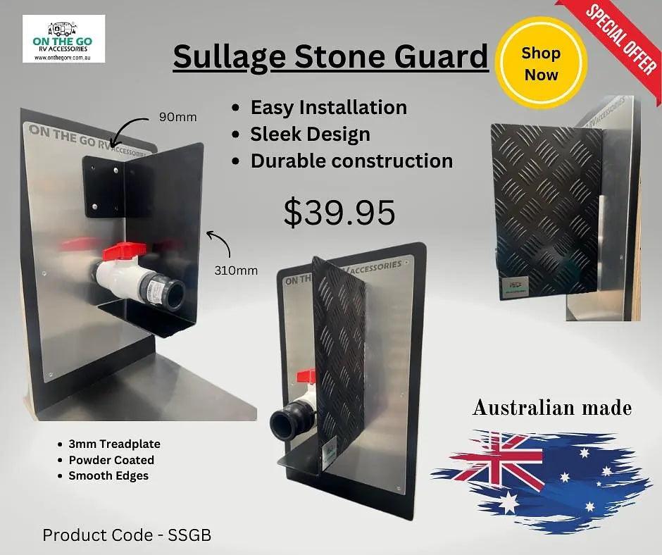 Sullage Stone Guard Black - Everything Caravans