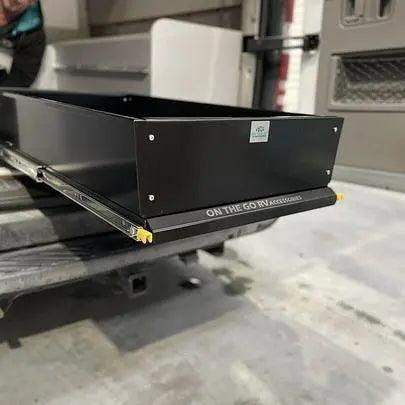 475mm wide Tunnel Boot Draw Slide with High Sides x 1000mm Long - Everything Caravans