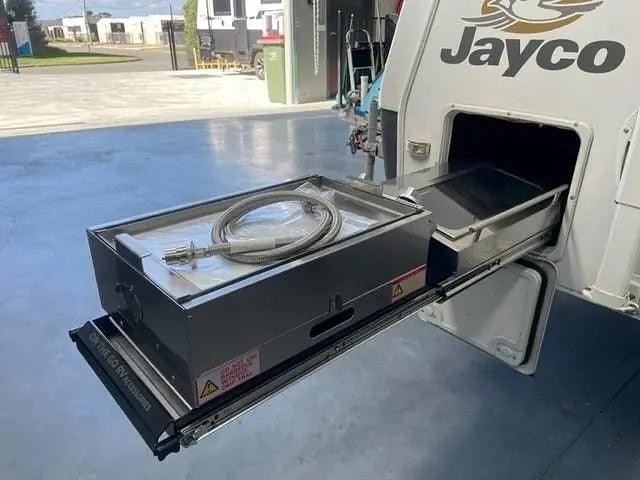 BBQ Slide Combo 320mm wide Murray Tunnel Boot Draw Slide - Everything Caravans