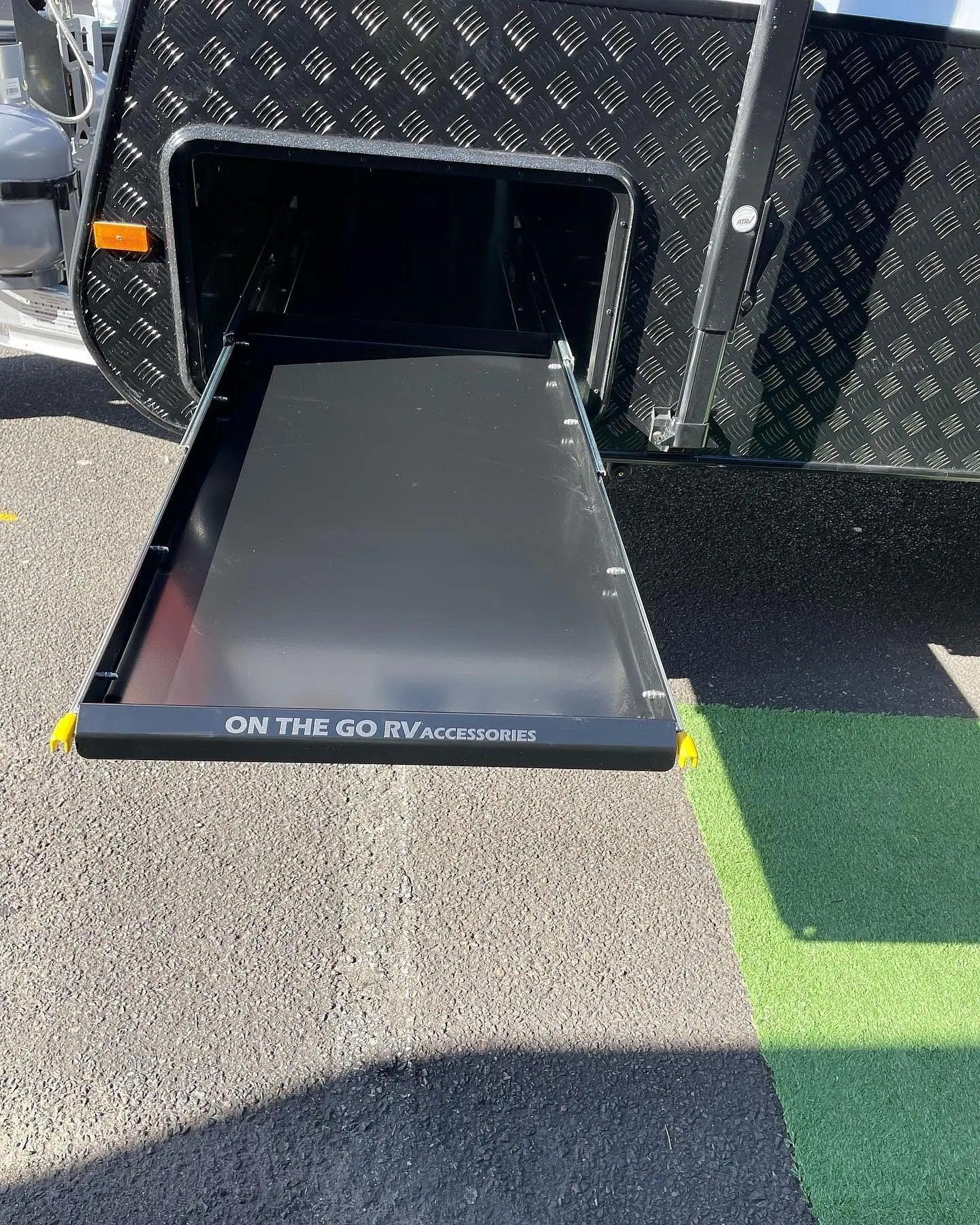 560mm wide Tunnel Boot Drawer Slide x 1200mm - Everything Caravans