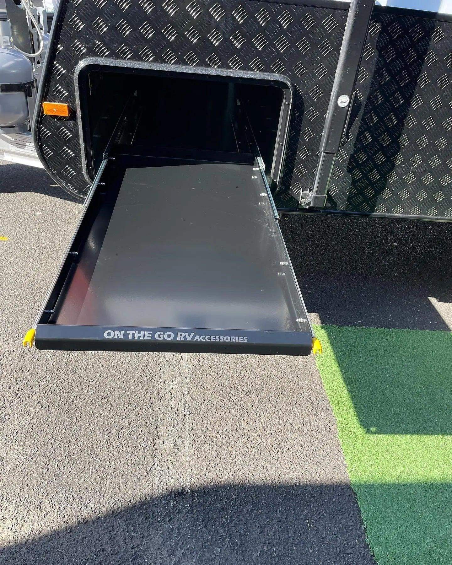 560mm wide Tunnel Boot Drawer Slide x 1200mm - Everything Caravans