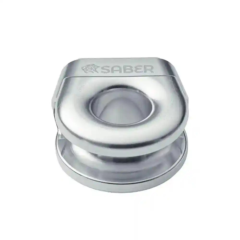 Saber 6061 Aluminium Spliced Winch Thimble UPDATED DESIGN Polished Alloy