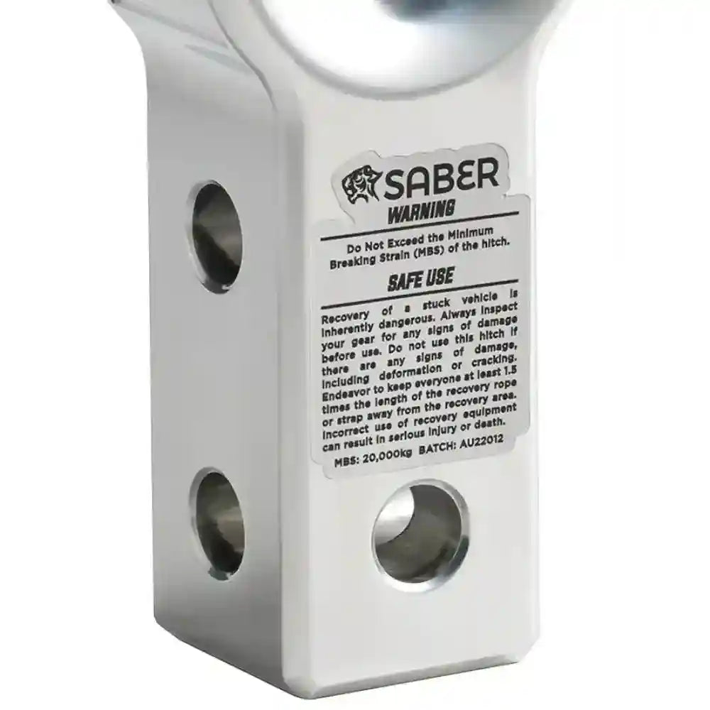 Original Aluminium Rope and Soft Shackle Friendly Recovery Hitch Polished