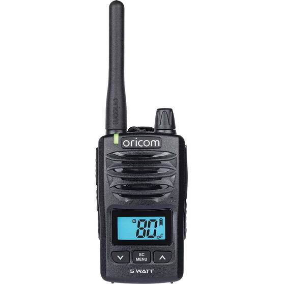 Oricom Waterproof IP67 Portable 5W UHF CB Radio - BLACK