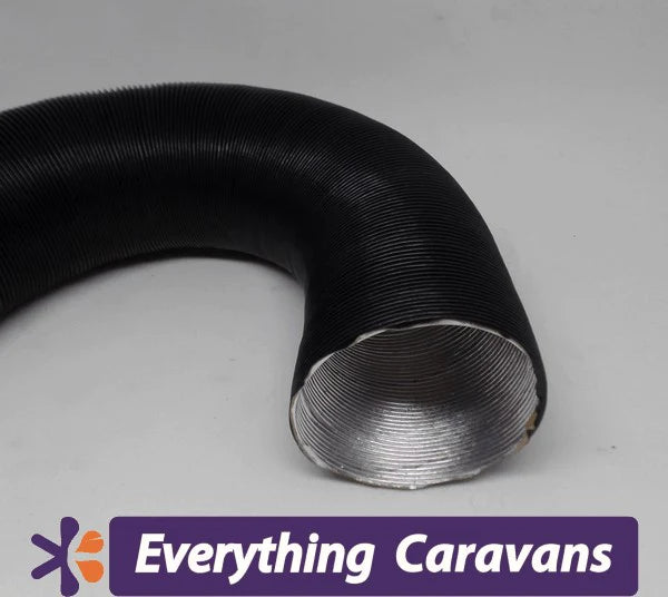 Eberspacher 65mm Heater Ducting Black - Per Metre