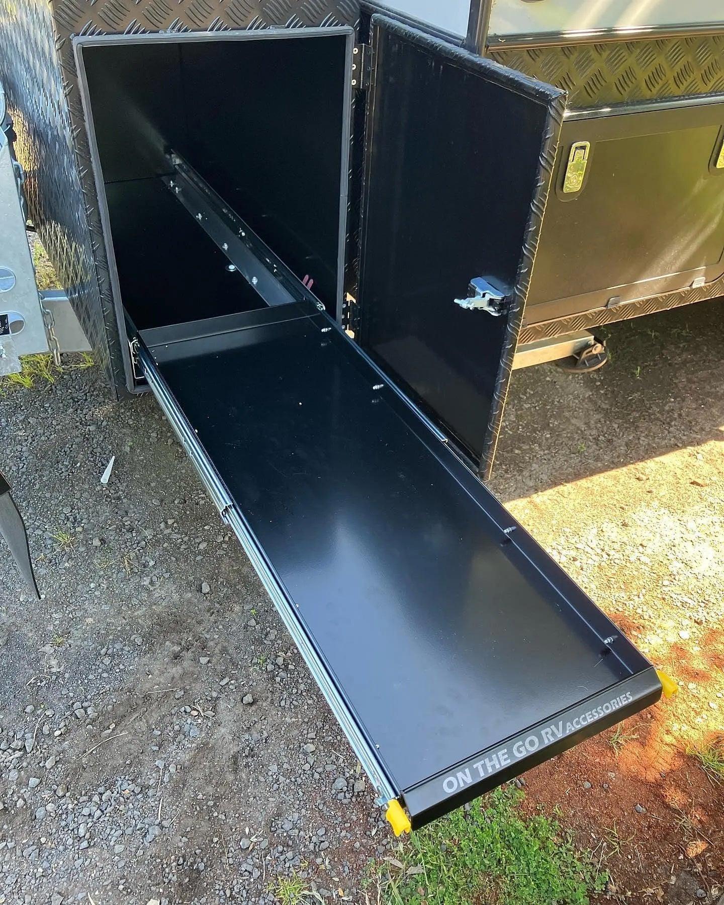 400mm wide Tunnel Boot Draw Slide x 1000mm Long - Everything Caravans