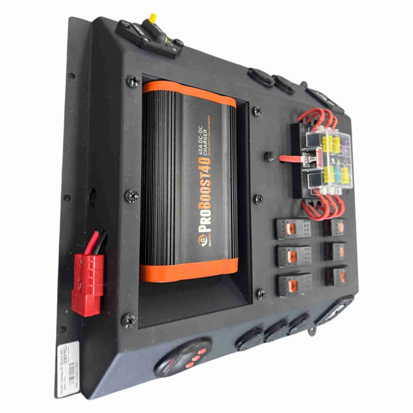 40A Lithium DC–DC Canopy Distribution Charging Board with Solar Input