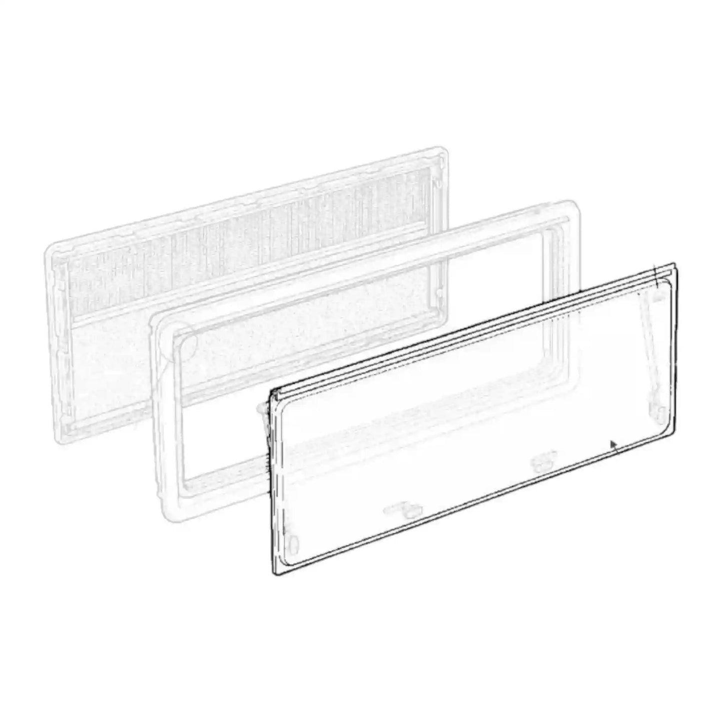 Dometic Window Blade for Maygood Mobicool and CHAL Windows 1200X350mm