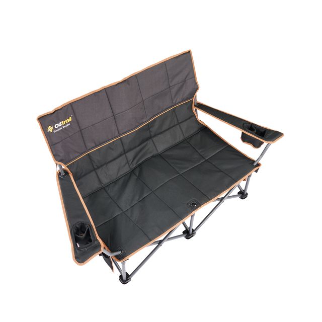 OZtrail Fireside Double Chair Black