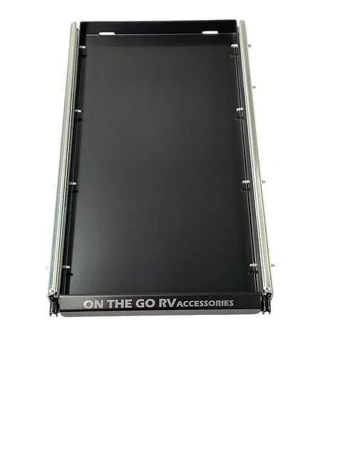 430mm wide Tunnel Boot Draw Slide x 700mm Long with tie down points - Everything Caravans