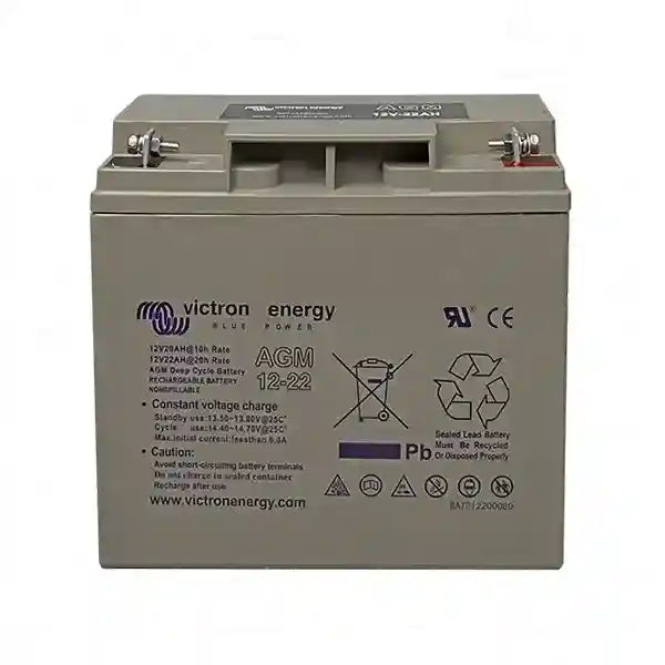 Victron 12V 22Ah AGM Deep Cycle Battery - Everything Caravans