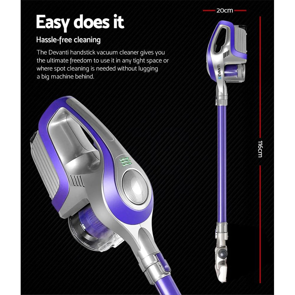 Devanti Cordless Stick Vacuum Cleaner Free Shipping